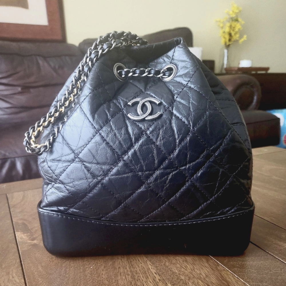 Chanel Gabrielle Backpack Quilted Aged Calfskin w/Authenticity Ca…
